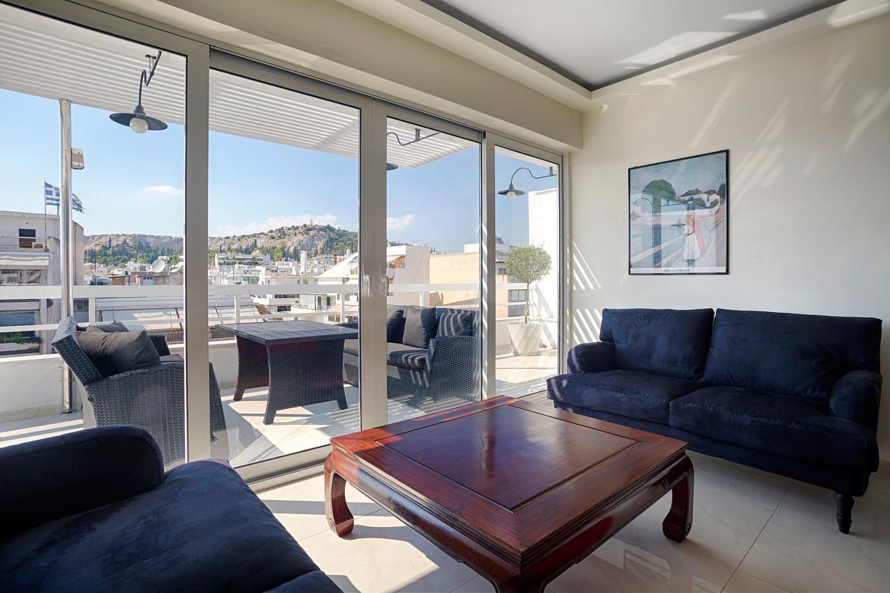 Unique 3-Bed, 3-Bath Apt With Acropolis Views Sg69 Athen Exterior foto