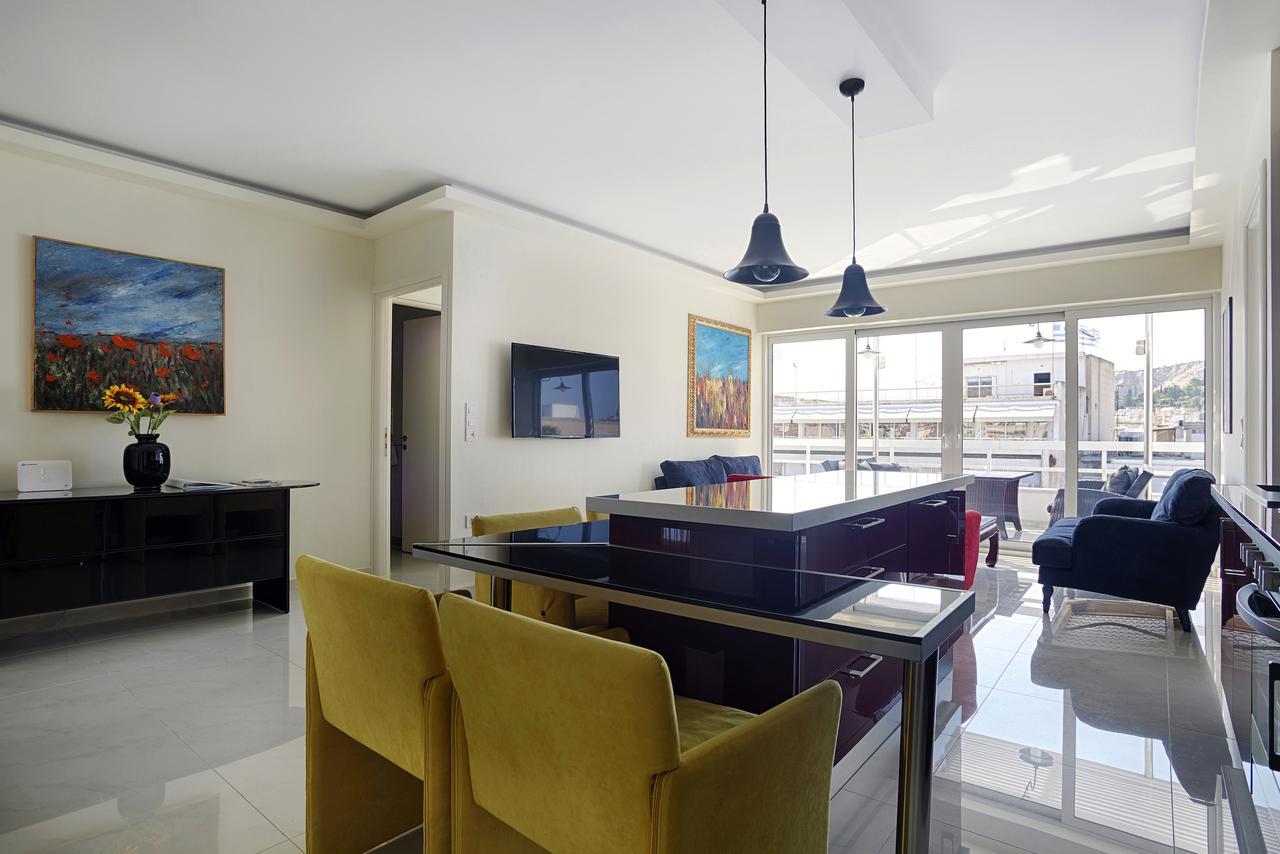 Unique 3-Bed, 3-Bath Apt With Acropolis Views Sg69 Athen Exterior foto